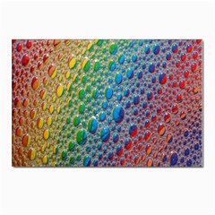 Bubbles Rainbow Colourful Colors Postcard 4 x 6  (pkg Of 10) by Amaryn4rt