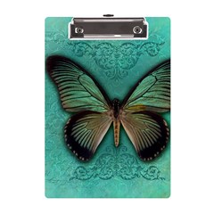 Butterfly Background Vintage Old Grunge A5 Acrylic Clipboard by Amaryn4rt