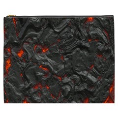Volcanic Lava Background Effect Cosmetic Bag (xxxl) by Simbadda