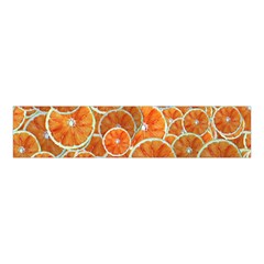 Oranges Background Texture Pattern Velvet Scrunchie by Simbadda