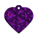 Spheres Combs Structure-regulation Dog Tag Heart (Two Sides)