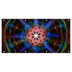 Mandala Pattern Kaleidoscope Banner And Sign 8  X 4  by Simbadda