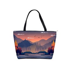 Cool Landscape Night Minimal Art Minimalist Classic Shoulder Handbag