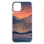 Cool Landscape Night Minimal Art Minimalist iPhone 12/12 Pro TPU UV Print Case Front