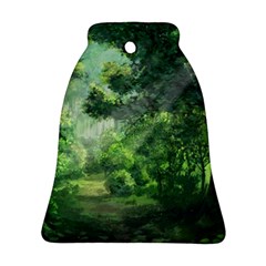 Anime Green Forest Jungle Nature Landscape Ornament (bell)