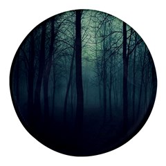 Dark Forest Round Glass Fridge Magnet (4 Pack) by Ravend