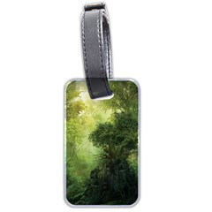 Green Beautiful Jungle Luggage Tag (two Sides) by Ravend