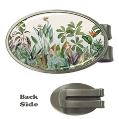 Tropical Jungle Plants Money Clips (oval) 