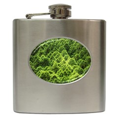Green Pine Forest Hip Flask (6 Oz) by Ravend