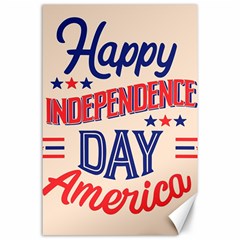 Usa Happy Independence Day Canvas 24  X 36 