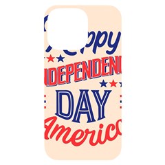 Usa Happy Independence Day Iphone 14 Pro Max Black Uv Print Case by Ravend
