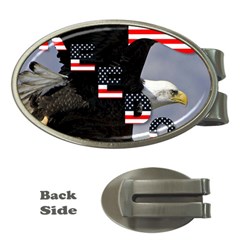 Freedom Patriotic American Usa Money Clips (oval)  by Ravend