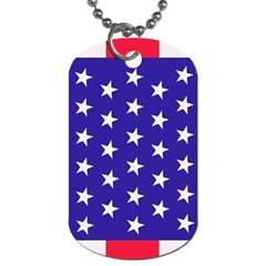 Usa Independence Day July Background Dog Tag (two Sides)