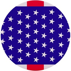 Usa Independence Day July Background Uv Print Round Tile Coaster by Vaneshop
