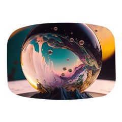 Crystal Ball Glass Sphere Lens Ball Mini Square Pill Box by Vaneshop