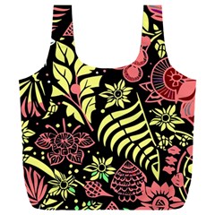 Flower Leaves Floral Flora Nature Full Print Recycle Bag (xxl)