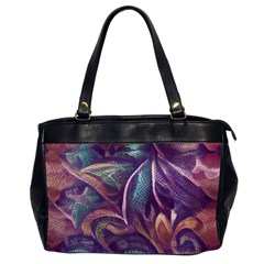 Abstract African Art Pattern Oversize Office Handbag (2 Sides)