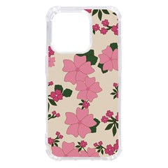 Floral Vintage Flowers Iphone 14 Pro Tpu Uv Print Case by Dutashop