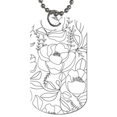 Contemporary-nature-seamless-pattern Dog Tag (two Sides) by uniart180623