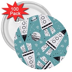 Cute-seamless-pattern-with-rocket-planets-stars 3  Buttons (100 Pack) 