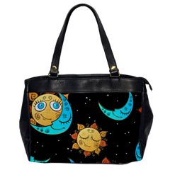 Seamless-pattern-with-sun-moon-children Oversize Office Handbag by uniart180623