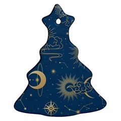 Seamless-galaxy-pattern Ornament (christmas Tree)  by uniart180623