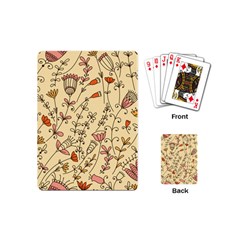 Seamless-pattern-with-different-flowers Playing Cards Single Design (mini) by uniart180623