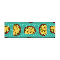 Taco-drawing-background-mexican-fast-food-pattern Sticker Bumper (100 Pack) by uniart180623