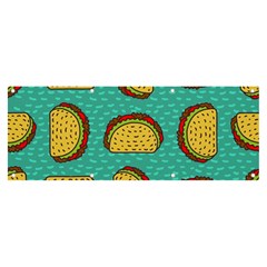 Taco-drawing-background-mexican-fast-food-pattern Banner And Sign 8  X 3  by uniart180623