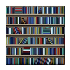 Bookshelf Tile Coaster by uniart180623