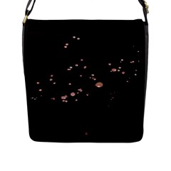 Abstract Rose Gold Glitter Background Flap Closure Messenger Bag (l) by artworkshop