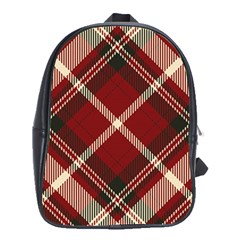 Tartan-scotland-seamless-plaid-pattern-vector-retro-background-fabric-vintage-check-color-square-geo School Bag (xl) by uniart180623