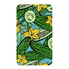 Seamless-pattern-with-cucumber-slice-flower-colorful-hand-drawn-background-with-vegetables-wallpaper Memory Card Reader (rectangular) by uniart180623