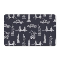 New York City Nyc Pattern Magnet (rectangular) by uniart180623