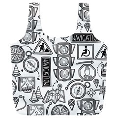 Navigation-seamless-pattern Full Print Recycle Bag (xxxl) by uniart180623