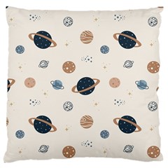 Space Planets Art Pattern Design Wallpaper Large Cushion Case (one Side) by uniart180623