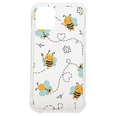 Bee Art Pattern Design Wallpaper Background Print Iphone 12 Mini Tpu Uv Print Case	 by uniart180623