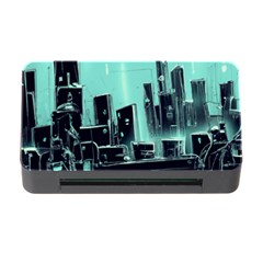 Buildings City Urban Destruction Background Memory Card Reader With Cf by uniart180623