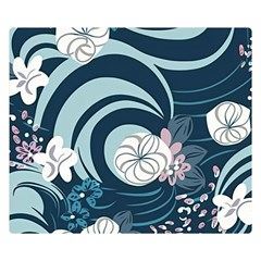 Flowers Pattern Floral Ocean Abstract Digital Art Two Sides Premium Plush Fleece Blanket (small) by uniart180623