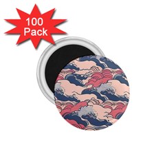 Waves Ocean Sea Water Pattern Rough Seas 1 75  Magnets (100 Pack)  by uniart180623