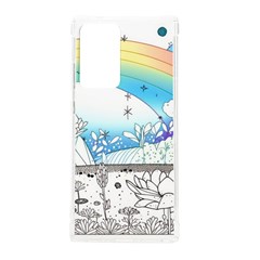 Rainbow Fun Cute Minimal Doodle Drawing Arts Samsung Galaxy Note 20 Ultra Tpu Uv Case by uniart180623