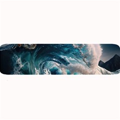 Tsunami Waves Ocean Sea Water Rough Seas Large Bar Mat by uniart180623