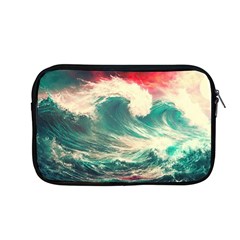 Storm Tsunami Waves Ocean Sea Nautical Nature Painting Apple Macbook Pro 13  Zipper Case by uniart180623