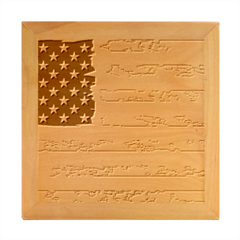 Flag Usa Unite Stated America Wood Photo Frame Cube by uniart180623
