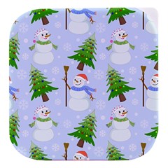 New Year Christmas Snowman Pattern, Stacked Food Storage Container by uniart180623