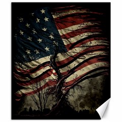 Flag Usa American Flag Canvas 20  X 24  by uniart180623
