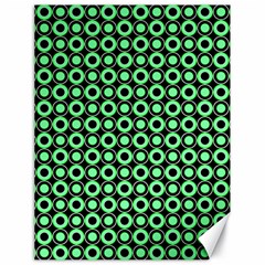 Mazipoodles Green Donuts Polka Dot Canvas 18  X 24  by Mazipoodles