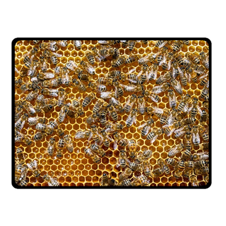 Honey Bee Bees Insect Two Sides Fleece Blanket (Small)