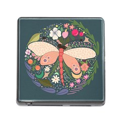Bug Nature Flower Dragonfly Memory Card Reader (square 5 Slot) by Ravend