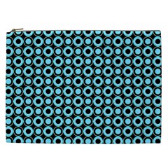 Mazipoodles Blue Donuts Polka Dot Cosmetic Bag (xxl)